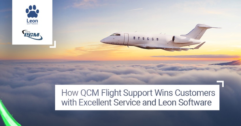 How QCM Flight Support Wins Customers with Excellent Service and Leon Software - Leon Software QCM-L image QCM flight support