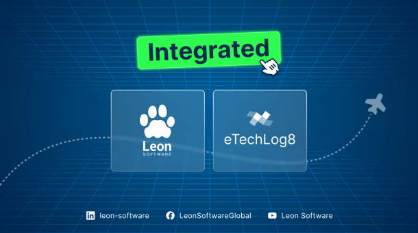 Leon Software integrates with eTechLog8 to advance paperless cockpit operations