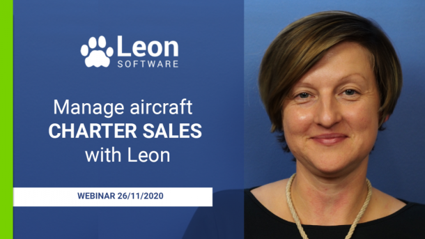 Manage aircraft charter sales with Leon