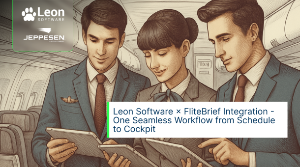 Leon × FliteBrief Integration – One Seamless Workflow from Schedule to Cockpit