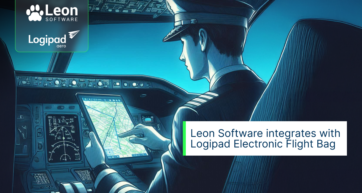 Leon Software integrates Logipad Electronic Flight Bag