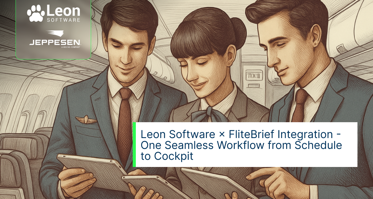 Leon × FliteBrief Integration – One Seamless Workflow from Schedule to Cockpit
