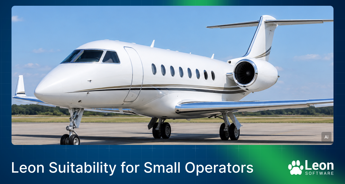 Leon Suitability for Small Operators: How a purpose-built aviation management platform scales down – without compromise